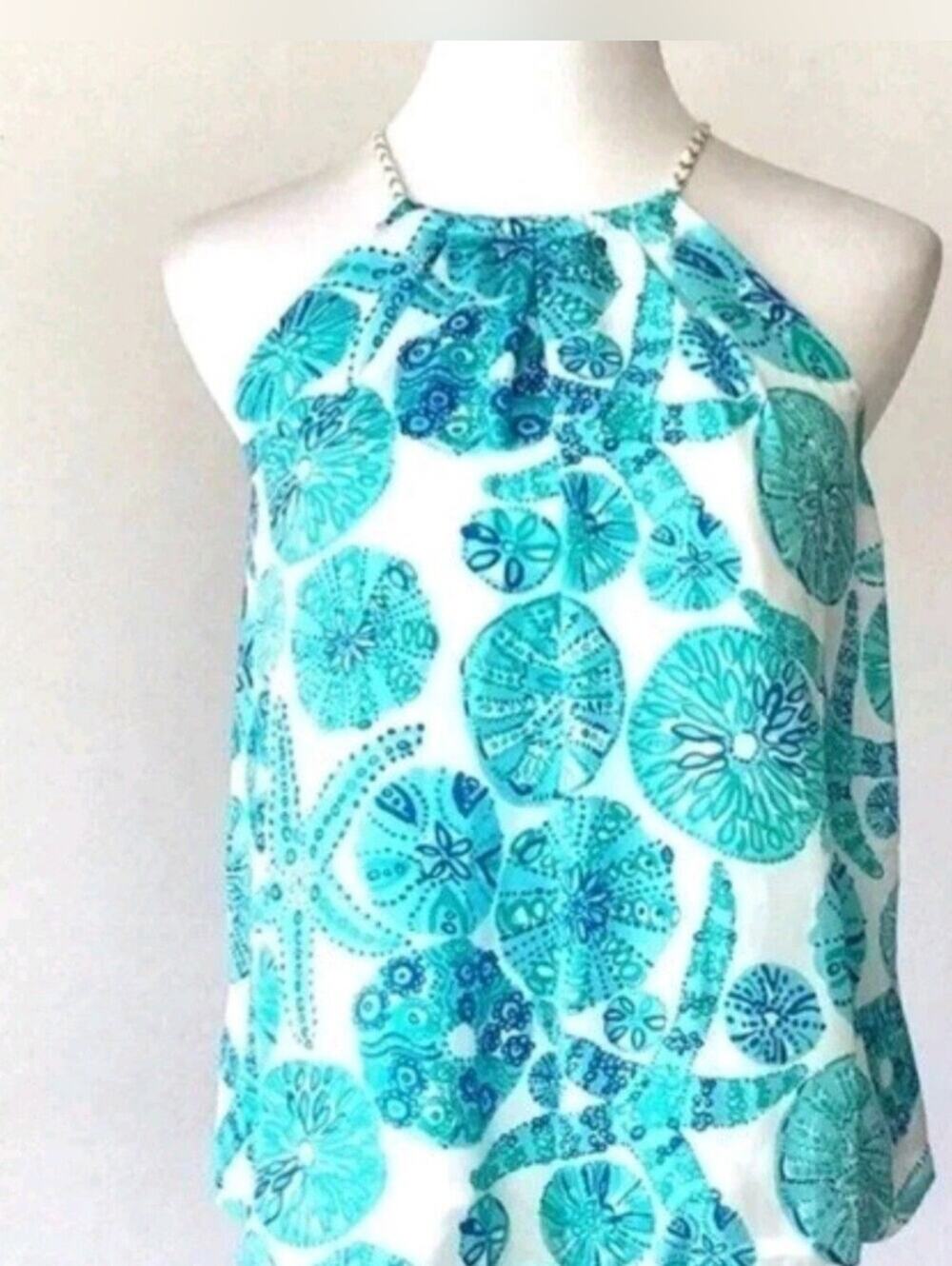 Lilly Pulitzer For Target "Sea Urchin for You" halter Neck tank, SP, Coastal